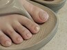 【Foot】初回オフ無料♪ラメワンカラーorフレンチorグラデーション¥7200