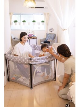 マミーウェルネス 中目黒(Mommy Wellness)の写真/[授乳・おむつ替えも可能！]完全個室なので赤ちゃん連れでも安心♪妊娠中・産後すぐから通えるサロン◎
