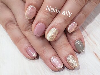 ネイルズアリー 立川店(Nails ally)/ピンク×エフェクト
