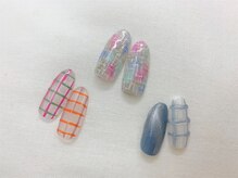 ネイルサロン アミ(Amie)/4本アート☆チェックシリーズ