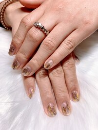 ニュアンスクリアネイル♪