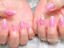 ネイルプランニング(Nail-Planning)/チークネイルで韓国風ネイル