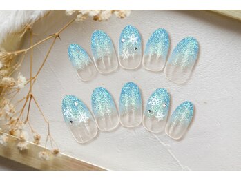 ファストネイル アスナル金山店(FAST NAIL)/雪の結晶 5,500円 【11977】