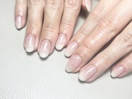 乳白色グラデ【岡山】