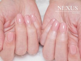 透明感肌馴染みワンカラーネイル