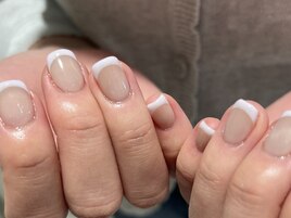 ピンク　フレンチネイル/錦糸町