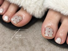 ティナネイル(Tina nail)/ワンカラー+親指アート