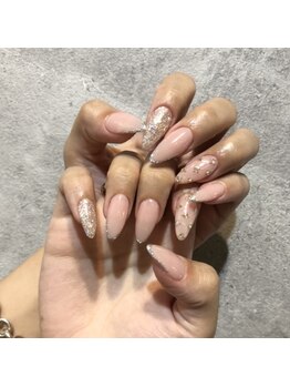 アンダーバーホワイト 大阪上本町店(_WHITE)/ビジューネイル