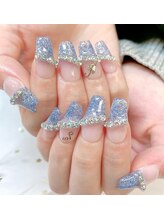 ビューティーアップ 池袋(Beauty Up)/ブルーラメフレンチ♪