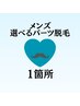 【メンズ】選べるお好きなパーツ脱毛1箇所