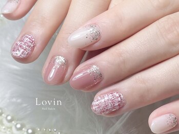 ラヴィン なんばスカイオ店(Lovin)/【パラジェル】ツイードネイル