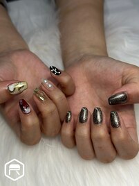 ニュアンスアシメネイル