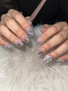 ソラール(SOLAR)/キラキラ夏ネイル♪