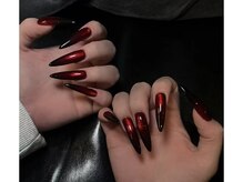 クイーンネイル 新宿(Queen nail)/長さ出し　デザイン