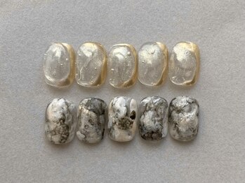 ネイルアンドアイラッシュ アールイー(Re)の写真/【上品シンプルArt】カラーバリエーション豊富にご用意◎シンプルなデザインでも存在感のある指先に。