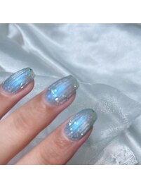 バカラネイル/ブルーネイル