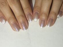 イズミネイル(izumi.nail)の雰囲気（うるっと輝くマグネットフレンチ◎）