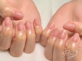 マット仕上げ/自爪風ネイル