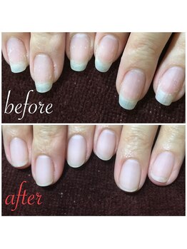 自爪風ジェルネイル♪