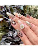 ネイルサロン レーヴ(NAIL SALON REVE)/パールフラワー