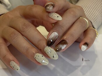 アイネイルズ 吉祥寺店(I nails)/つぶつぶコーヒーネイル
