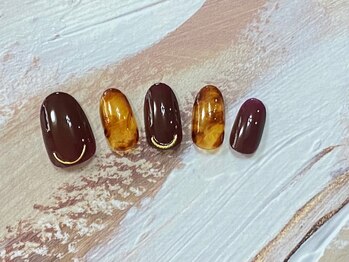 ジェー エス シー ネイル(J.S.C.nail)/サンプルデザイン/べっ甲ネイル