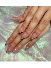 ジューシーネイルオオハシテン 大橋店(Juicynail)/ガラスフレンチネイル