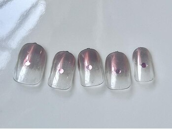 アイネイルズ 三宮店(I nails)/ブラウンミラーグラデ