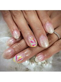 花火ネイル