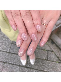 凜花/シェル×桜アート