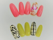 ネイルサロンセレーネ(Selene)/シェルネイル　アニマルパンダ