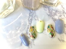 ネイルサロン プラティーン 国立(PLATINE)/カラフルホイルネイル