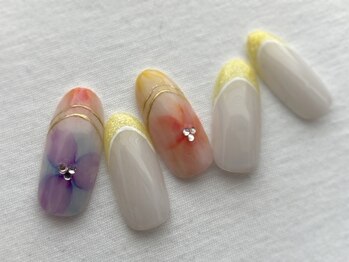 ビューティーサロン ハル(beauty salon haru)/【アルコールインクフラワー】