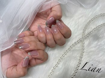 リアン 京都四条河原町店(Lian)/ガラスフレンチネイル♪