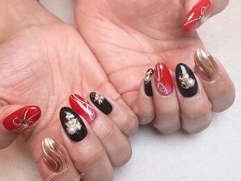 ミリ ミリ(mili mili)/お正月ネイル