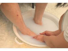 プレセンティアミュウ 南森町店(Pressentir MIU)/フットバスから施術スタート