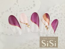 シシ(SiSi)/ウォームカラーななめフレンチ★