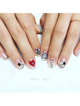 シーズネイル 那覇店(She's nail)/ブランド手描きネイル