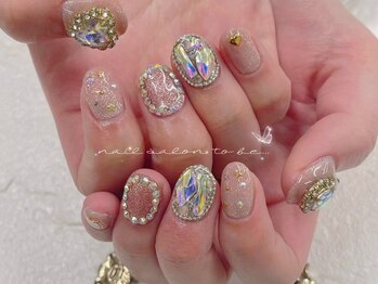 ネイルサロン トゥービー 御徒町上野(To Be)/パーツ付け放題コース8990円