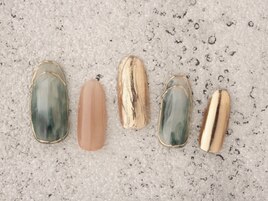 ニュアンス×ミラーネイル