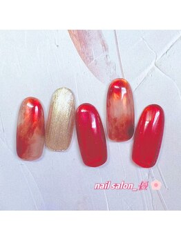 ネイルサロン 優/つやつやべっ甲ネイル