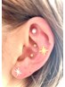 【キラキラ輝く】耳ツボジュエリー♪両耳10粒 耳マッサージつき ¥3,000