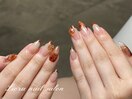 茶色フレンチ、ニュアンス、秋