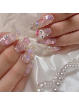 リンドネイル バイ モカ アンド ララ(Lind nail by moca and LaLa)/うるうるキティネイル