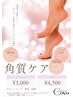 【単品選択不可】フット角質ケア(ネイルセット)フットパック付　¥3000