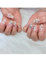 アース 新瑞橋店(HAIR & MAKE EARTH)/キラキラビジューネイル☆