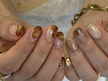 べっ甲 ぷるマグ ぷっくりネイル