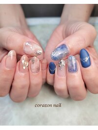 HAND☆120分☆バイカラーネイル