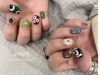 アノカプイル(ankpil)/【定額ネイル】アートデザイン 
