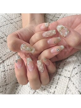 クリスマスキルティングネイル